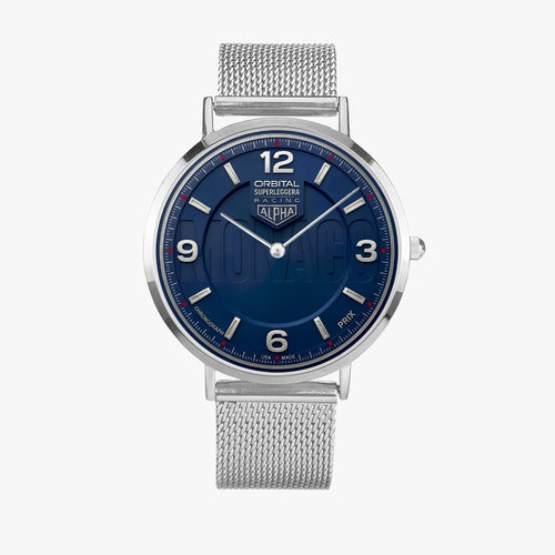 Monaco Orbital Superleggera Motorsport Racing Watch - Ultra-Thin Edition — Silver