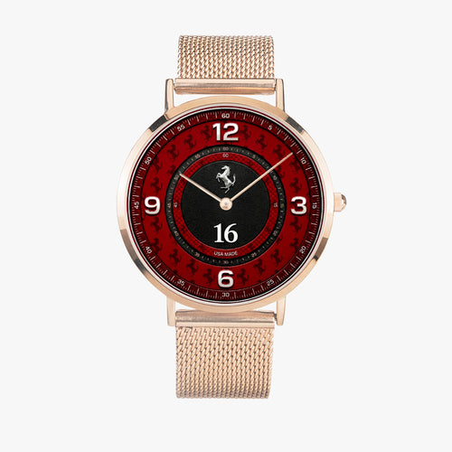 Italian Motorsport Rosso Red Unisex Racing Joventra Watch — RoseGold