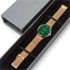 Joventra Bloodstone Timepiece watch — alternate angle showing case and strap