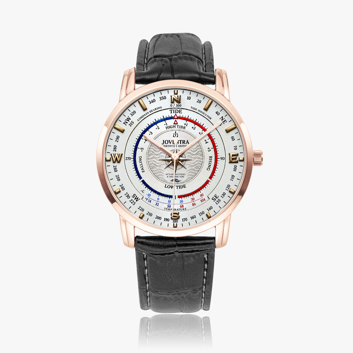 Mariner Northtide Navigator Compass & Tide Indicator Watch by Joventra - case back view (2)