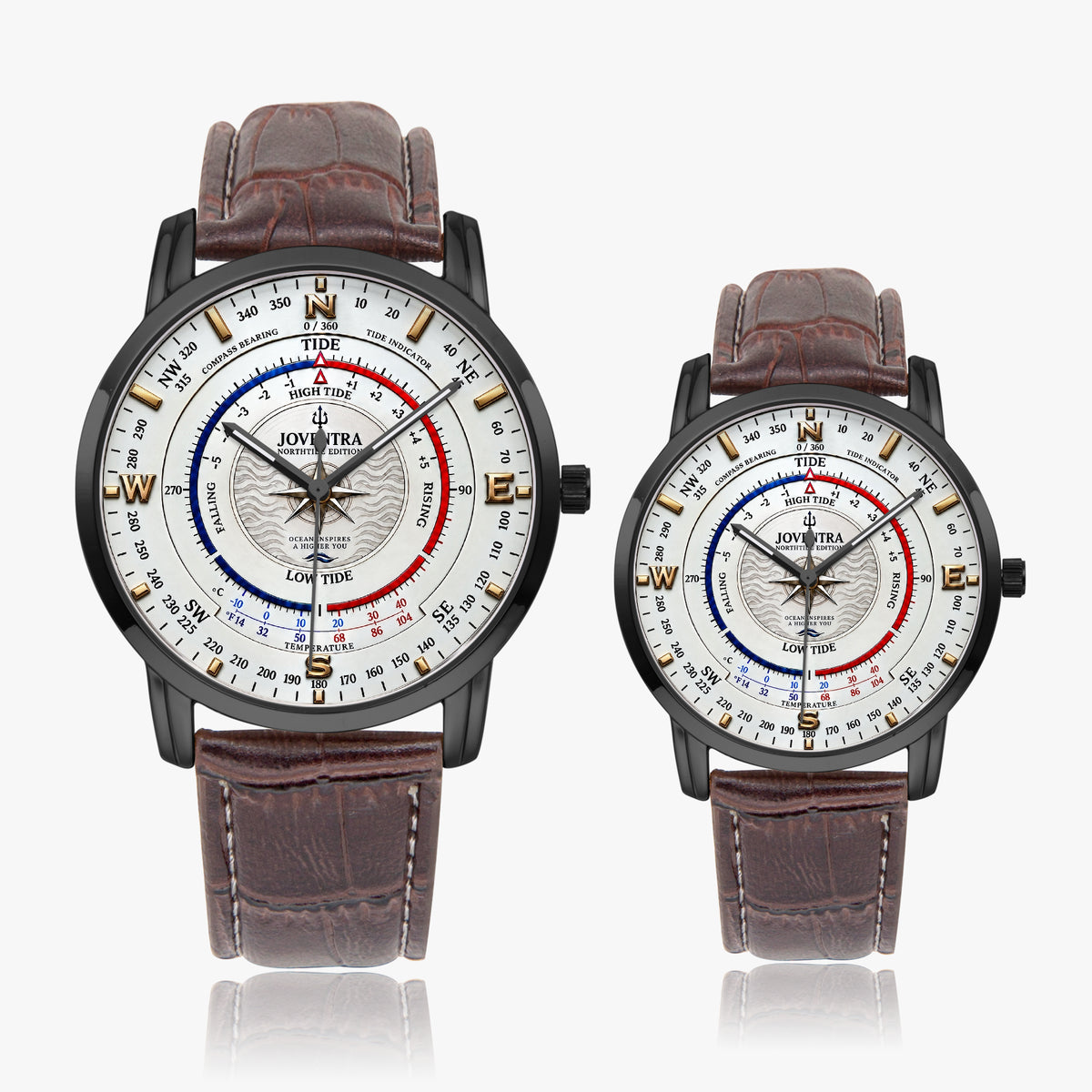 Mariner Northtide Navigator Compass & Tide Indicator Watch by Joventra - Golden case finish (2)