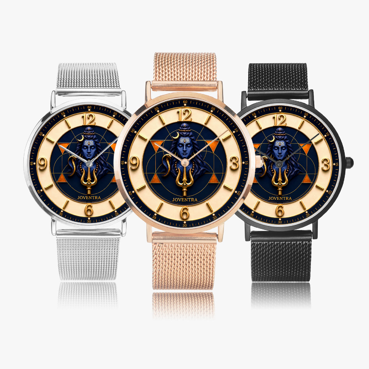 Lord Shiva (Mahadev) Divine Geometry Watch - additional product photo, back case view