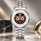 Lord Jagannath ultra-thin 40mm watch – front dial view showing Puri temple face art