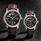 Joventra Monaco Apex F1 Racing Watch dial close-up with silver indices