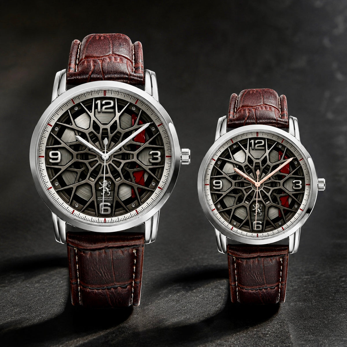 Joventra Monaco Apex F1 Racing Watch dial close-up with silver indices