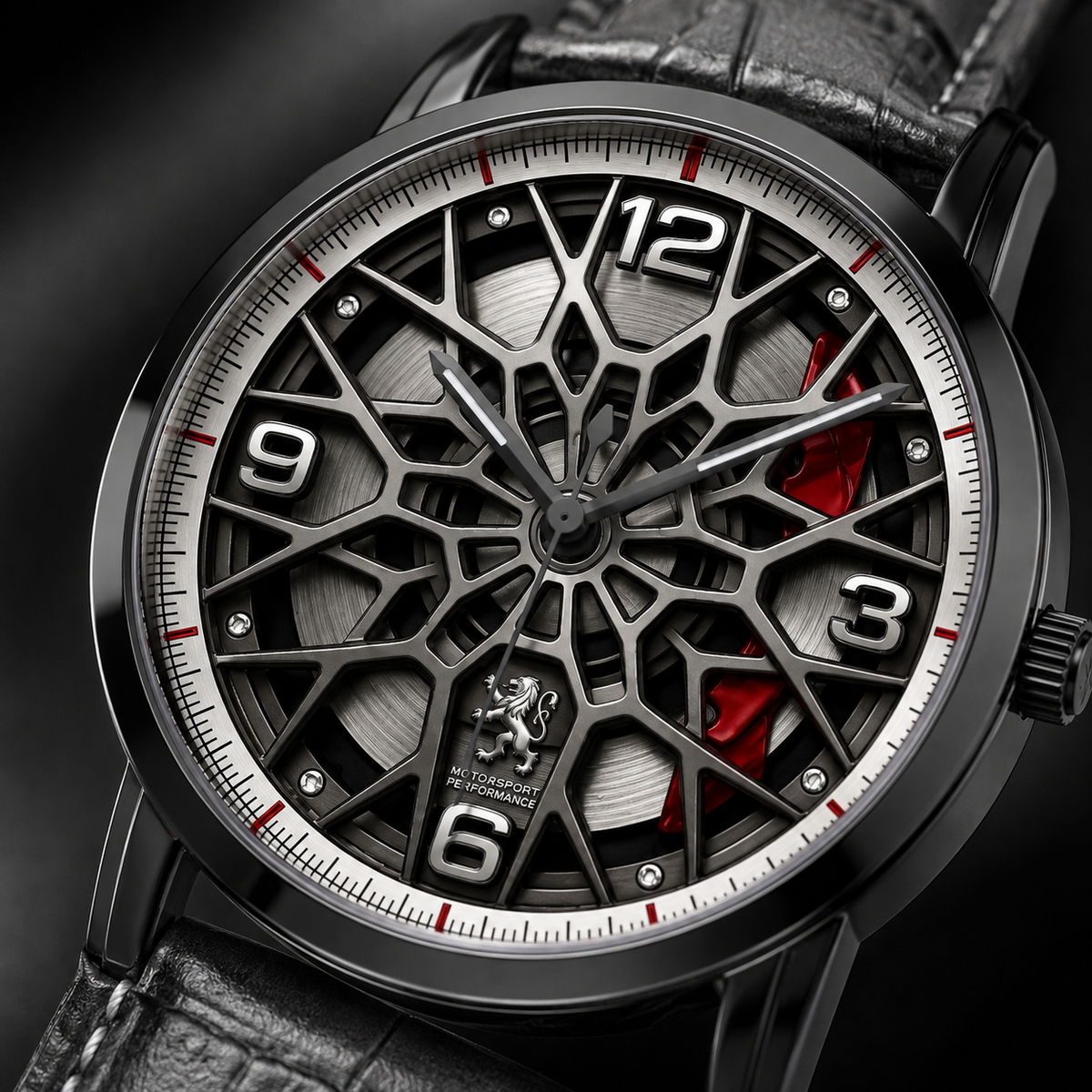 Joventra Monaco Apex F1 Racing Watch side profile showing stainless steel case