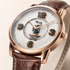 Hypebeast Skater Rabbit Pop Art Watch - side profile showing the stainless steel case