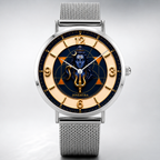 Lord Shiva (Mahadev) Divine Geometry Watch - side profile showing the ultra-thin stainless steel case