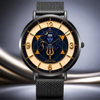Lord Shiva (Mahadev) Divine Geometry Watch - worn on wrist, spiritual streetwear style