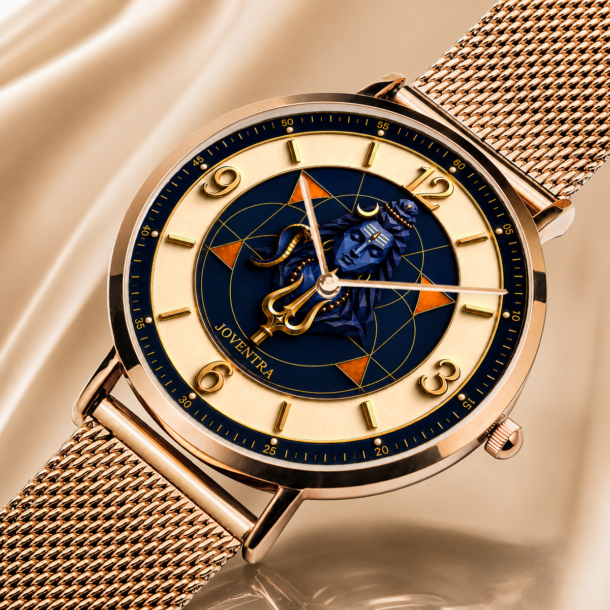 Lord Shiva (Mahadev) Divine Geometry Watch - Rose Gold finish sacred geometry watch
