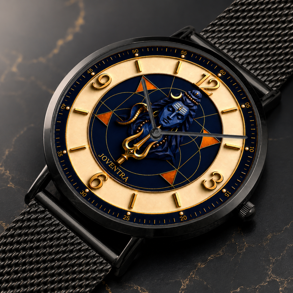 Lord Shiva (Mahadev) Divine Geometry Watch - 33mm, 38mm and 41mm case size comparison