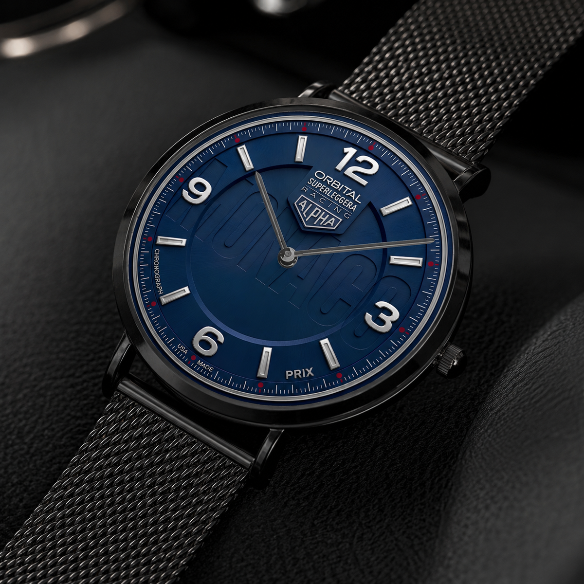 Monaco Orbital Superleggera Motorsport Racing Watch - Ultra-Thin Edition