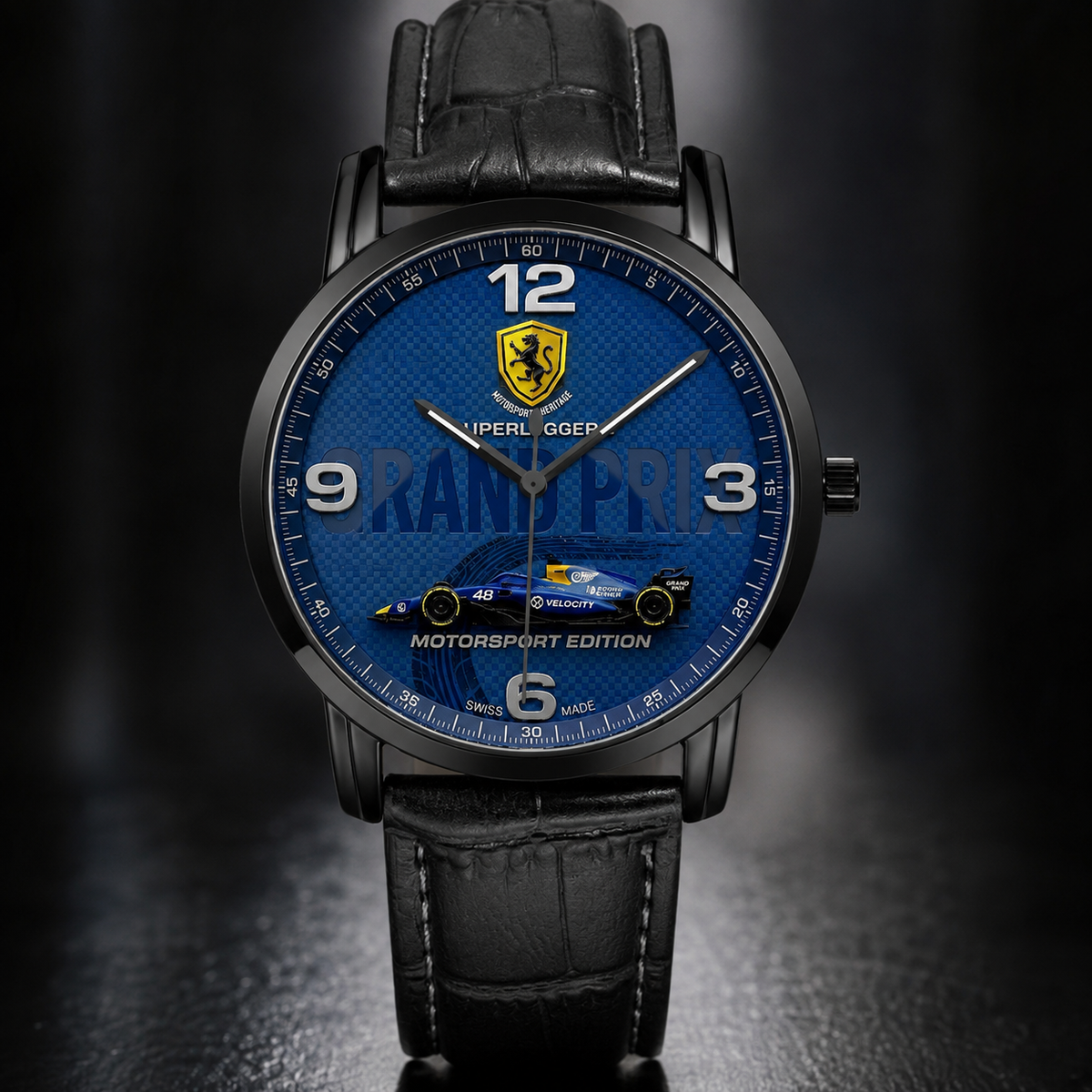 Joventra Grand Prix Superleggera leather watch — product photo