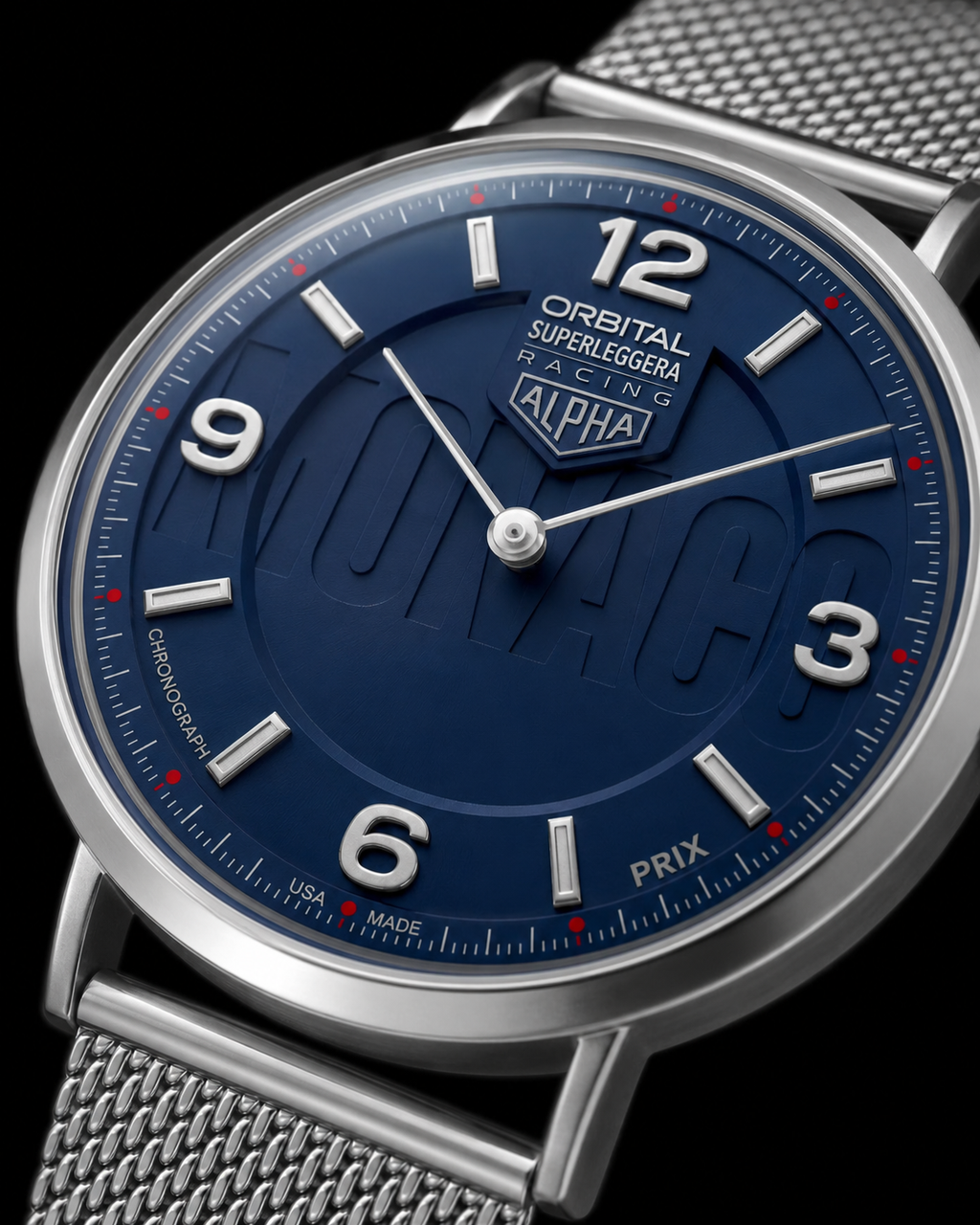 Monaco Orbital Superleggera Motorsport Racing Watch - Ultra-Thin Edition