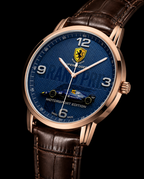 Joventra Grand Prix Superleggera leather watch — close-up detail photo