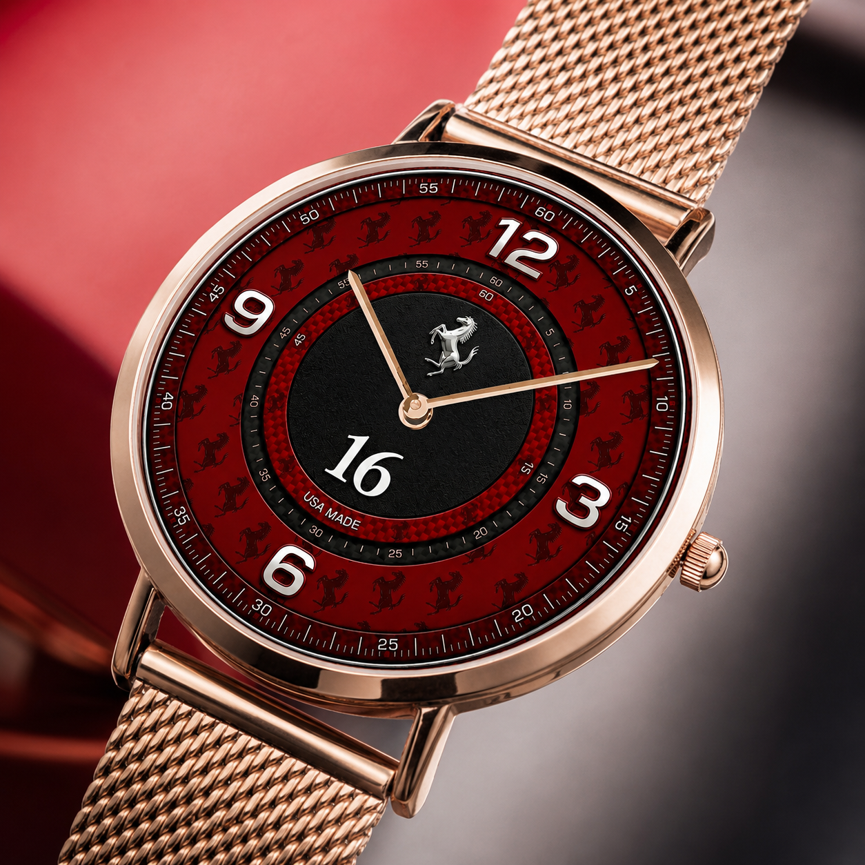 Italian Motorsport Rosso Red Unisex Racing Joventra Watch
