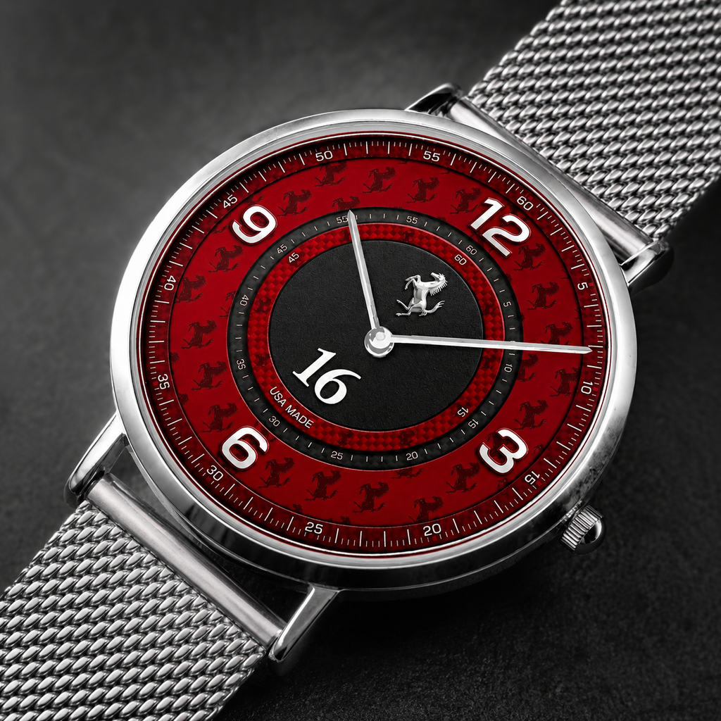 Italian Motorsport Rosso Red Unisex Racing Joventra Watch