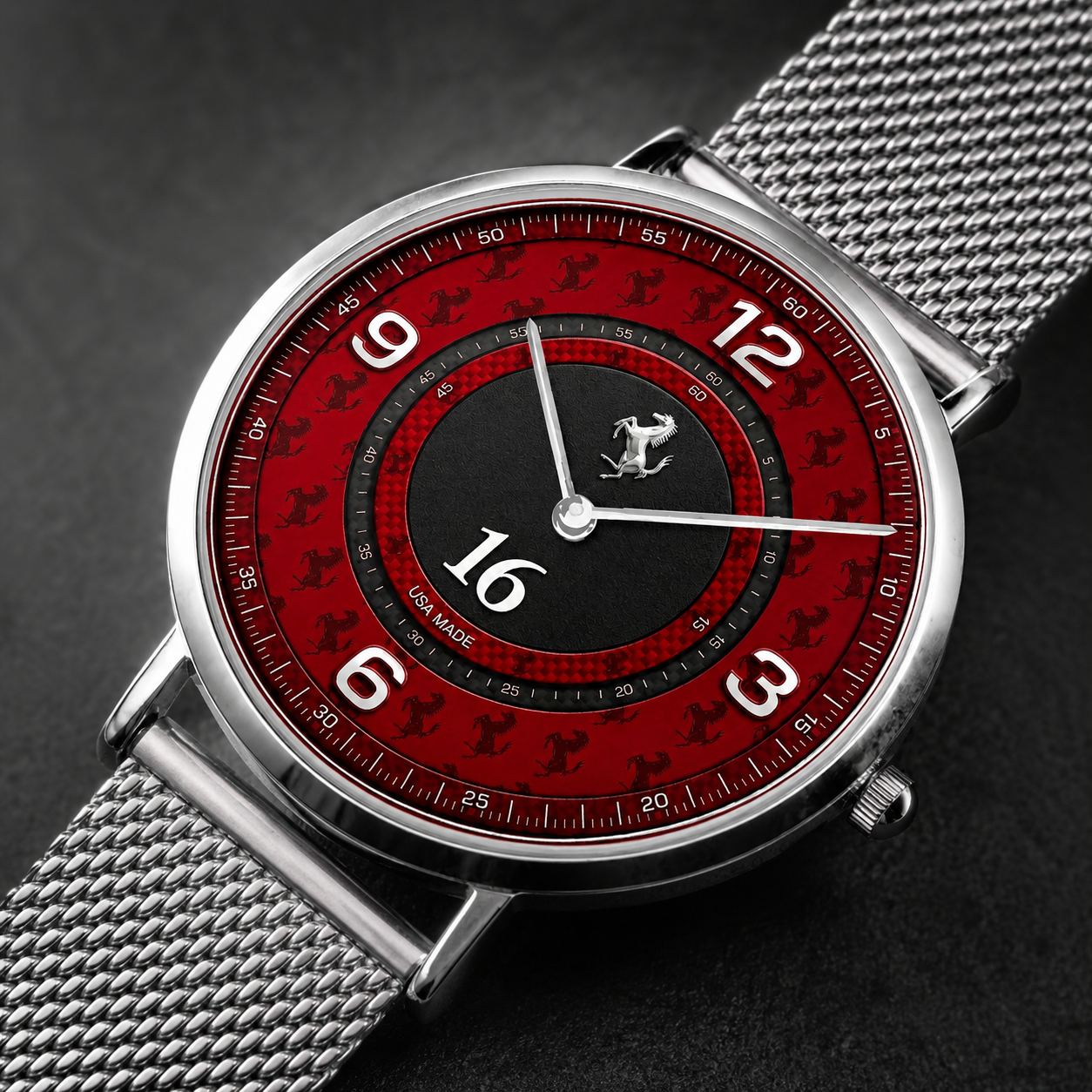 Italian Motorsport Rosso Red Unisex Racing Joventra Watch
