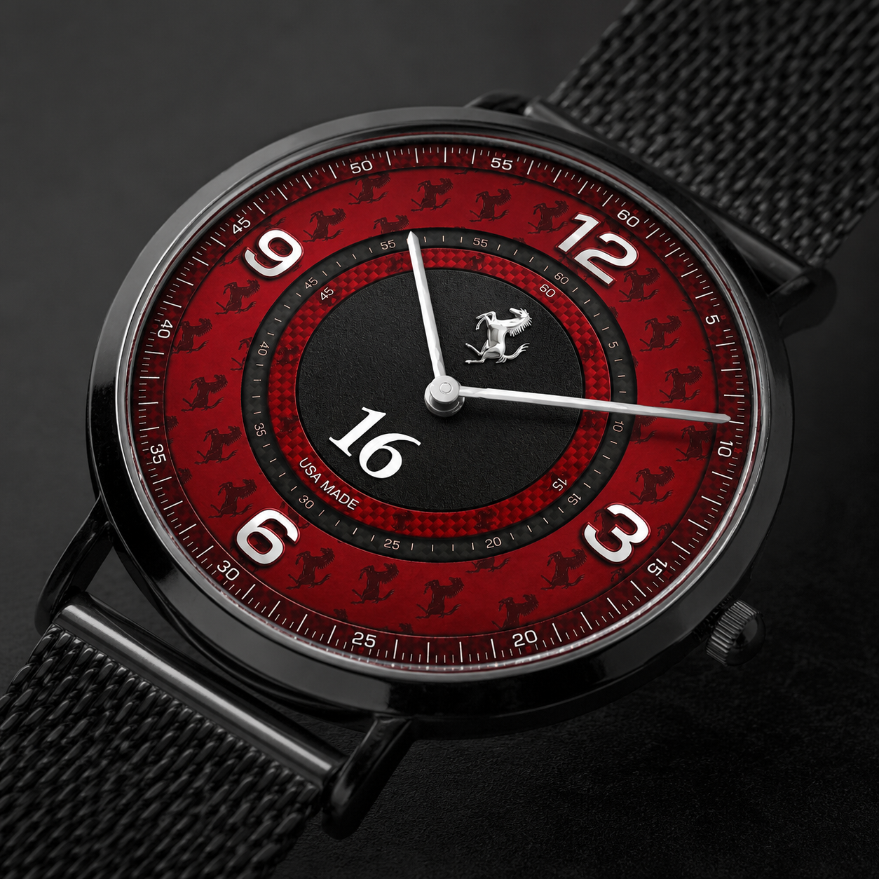 Italian Motorsport Rosso Red Unisex Racing Joventra Watch