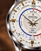 Mariner Northtide Navigator Compass & Tide Indicator Watch by Joventra - side profile view