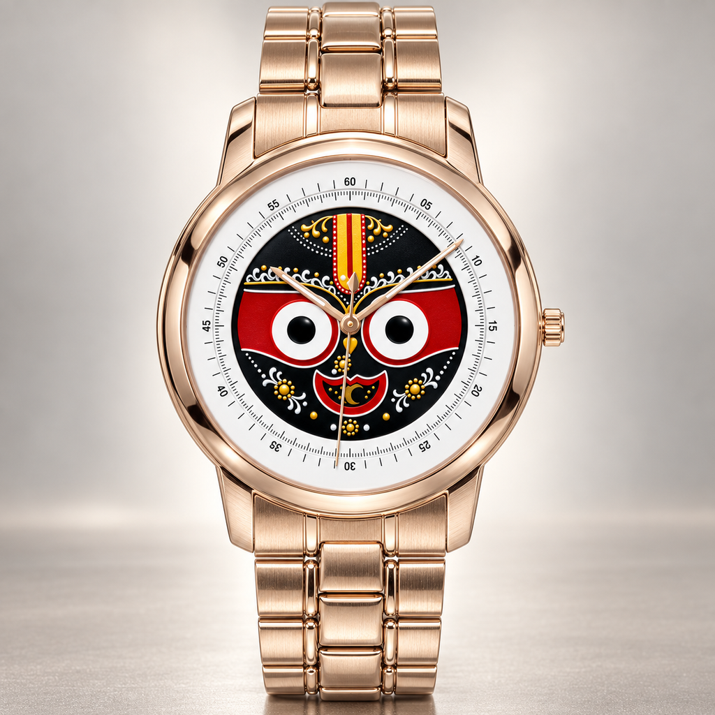 Lord Jagannath CITIZEN quartz watch worn on wrist, stainless steel band