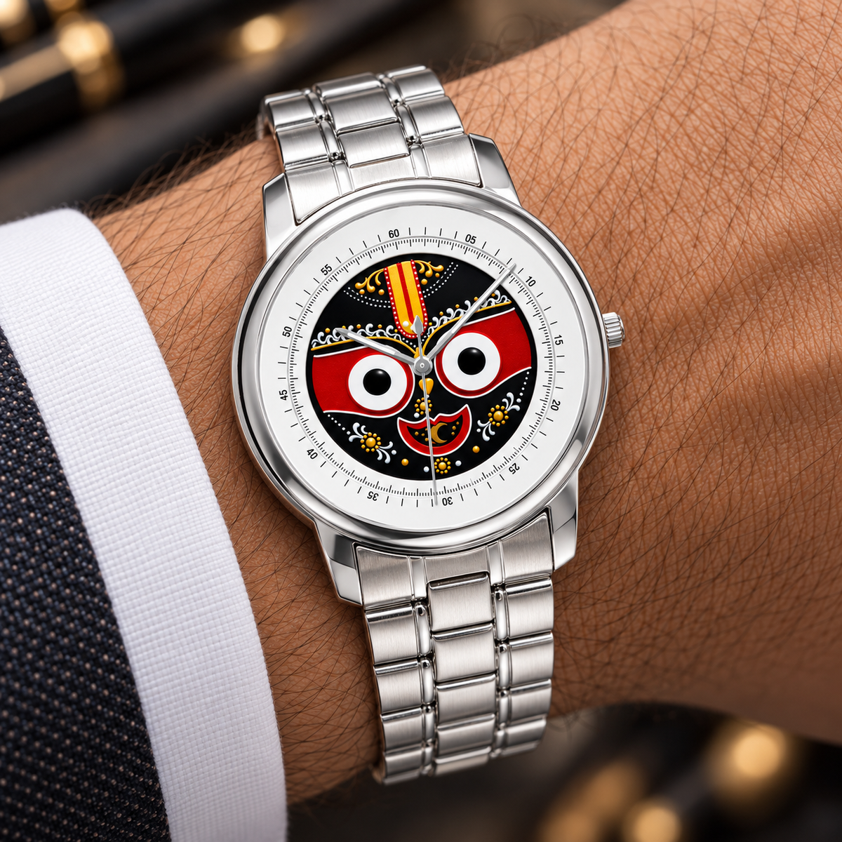 Lord Jagannath 40mm watch – 7.8mm ultra-thin case side profile