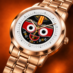Lord Jagannath 40mm watch steel link bracelet and clasp detail
