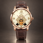 Goddess Durga Maa Navratri Special Watch by Joventra — SEIKO quartz wristwatch with Durga face-art dial and leather strap — photo 1