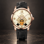 Goddess Durga Maa Navratri Special Watch by Joventra — SEIKO quartz wristwatch with Durga face-art dial and leather strap — photo 7