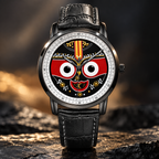 Lord Jagannath Purushottam Divine Heritage Watch by Joventra - SEIKO quartz watch with sacred Pattachitra dial art, studio photo 7 of 12
