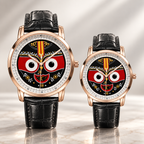 Lord Jagannath Purushottam Divine Heritage Watch by Joventra - SEIKO quartz watch with sacred Pattachitra dial art, studio photo 9 of 12