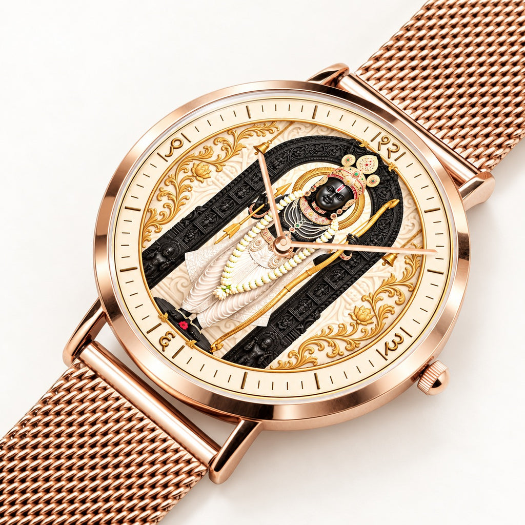 Shri Ram Lalla Ayodhya Edition Ultra-Thin Mesh Watch - CITIZEN Quartz Movement