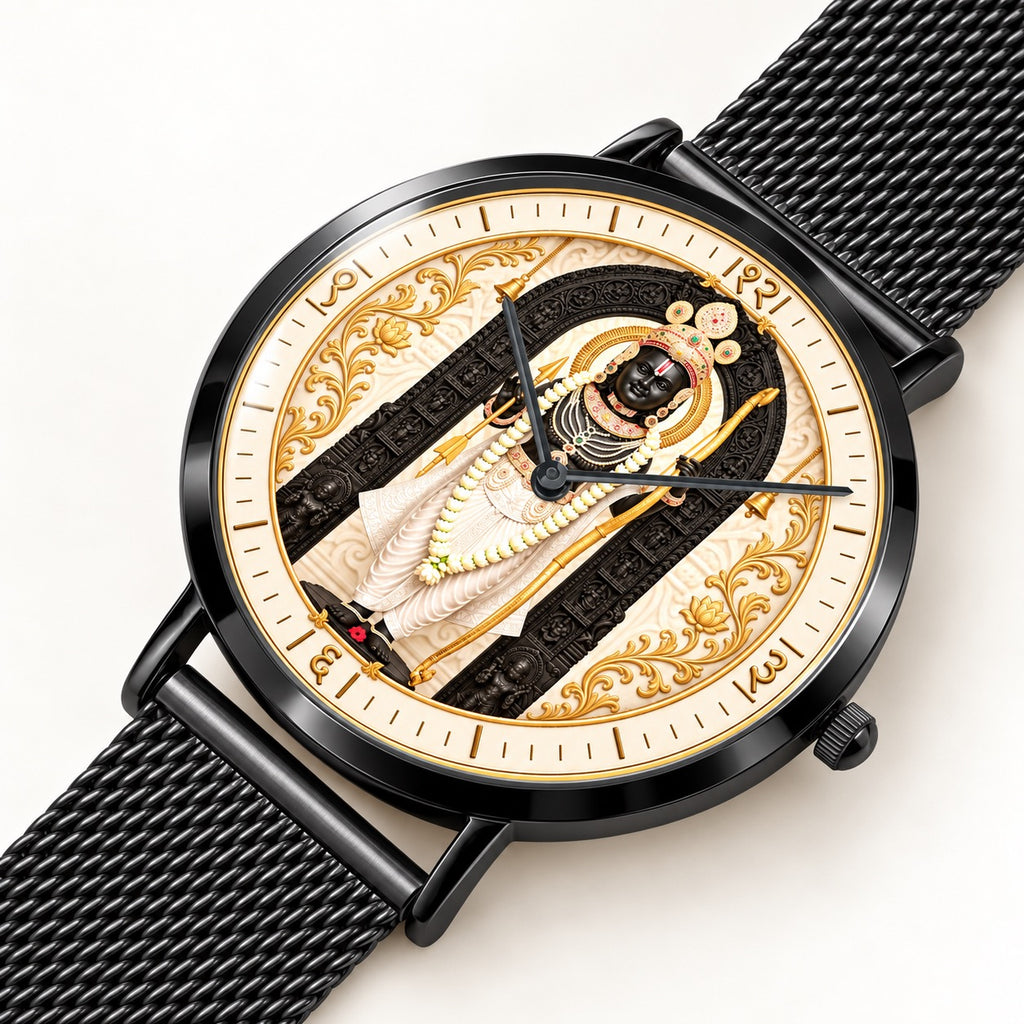 Shri Ram Lalla Ayodhya Edition Ultra-Thin Mesh Watch - CITIZEN Quartz Movement