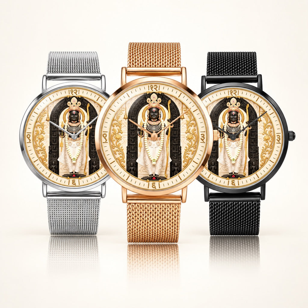 Shri Ram Lalla Ayodhya Edition Ultra-Thin Mesh Watch - CITIZEN Quartz Movement