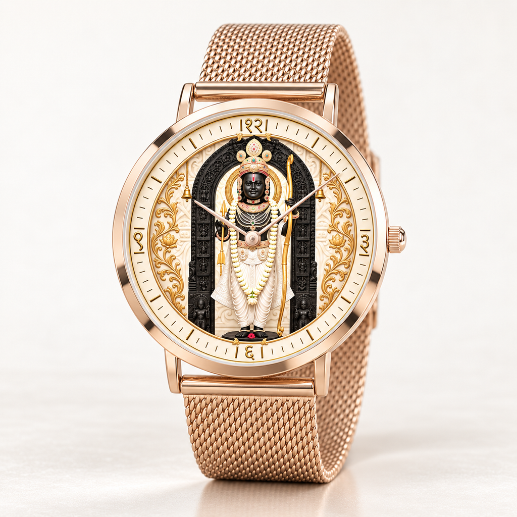 Shri Ram Lalla Ayodhya Edition Ultra-Thin Mesh Watch - CITIZEN Quartz Movement