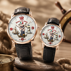 Popeye the Sailor Nautical Unisex Leather Joventra Watch