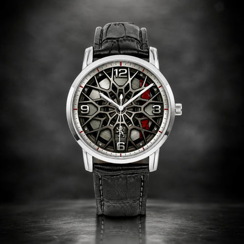 Monaco Apex F1 Wheel Rim Racing Watch – 3D Edition — Silver