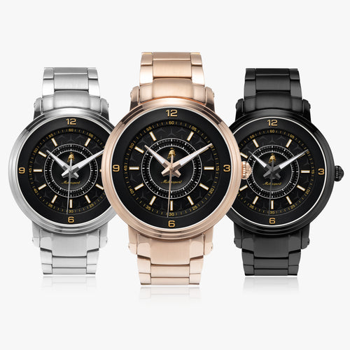 Joventra Premium Motorsport Automatic Mechanical Watch - 46mm — Black