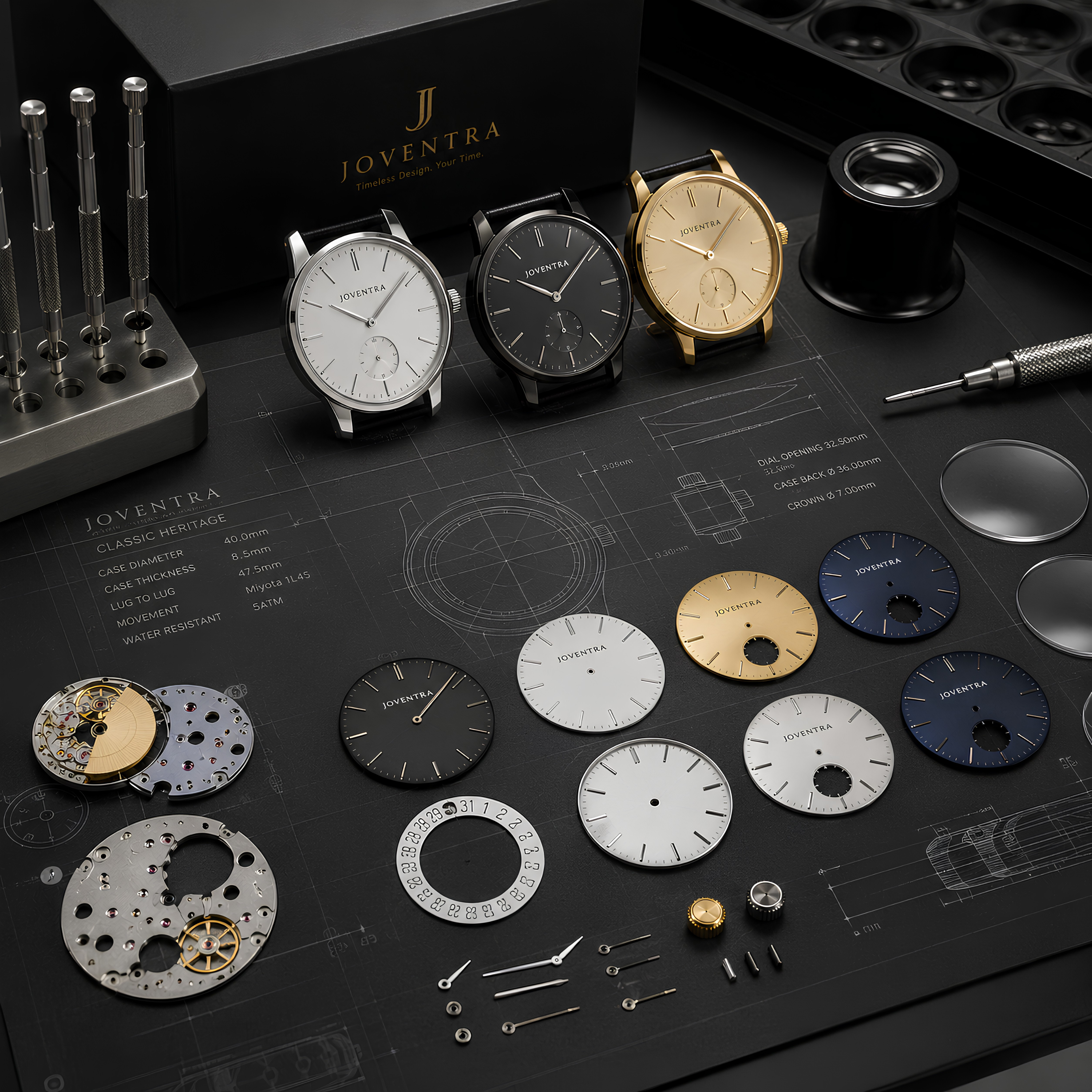 pod watches making by joventra in his lab